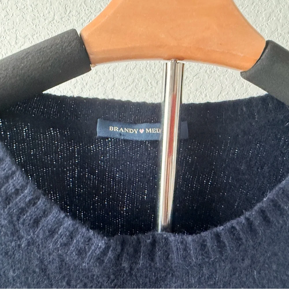BRANDY MELVILLE dark blue Wool Sweater – Timeless Old Money Classic